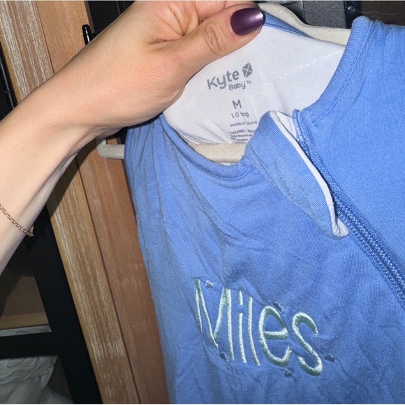 Kyte Baby sleeping sack bamboo Miles personalized embroidered 1.0 tog - Picture 6 of 6